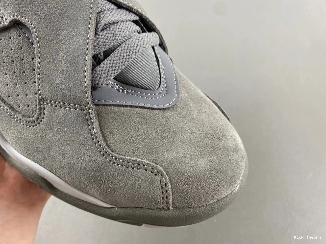 Kicktheory Grey Retro 8 305381-014 Jordan Cool 0730